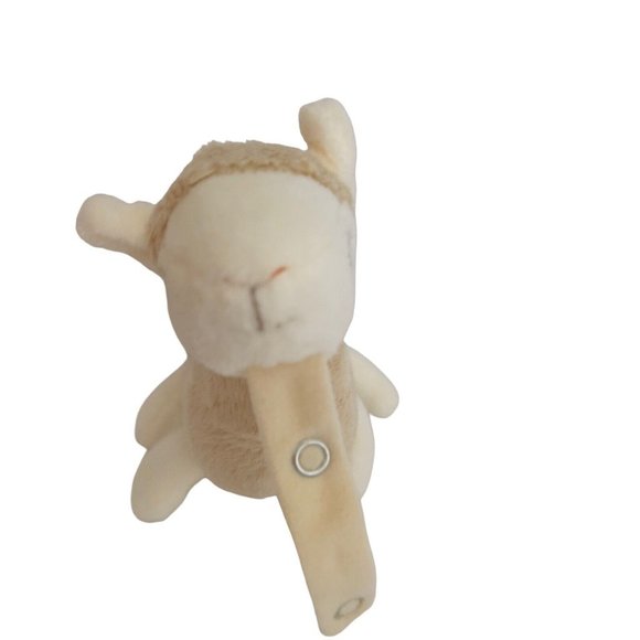 Nuby Snuggleez Pacifier Holder‎ 6.5” Llama Plush Tan Stuffed Toy Replacement - Picture 7 of 11